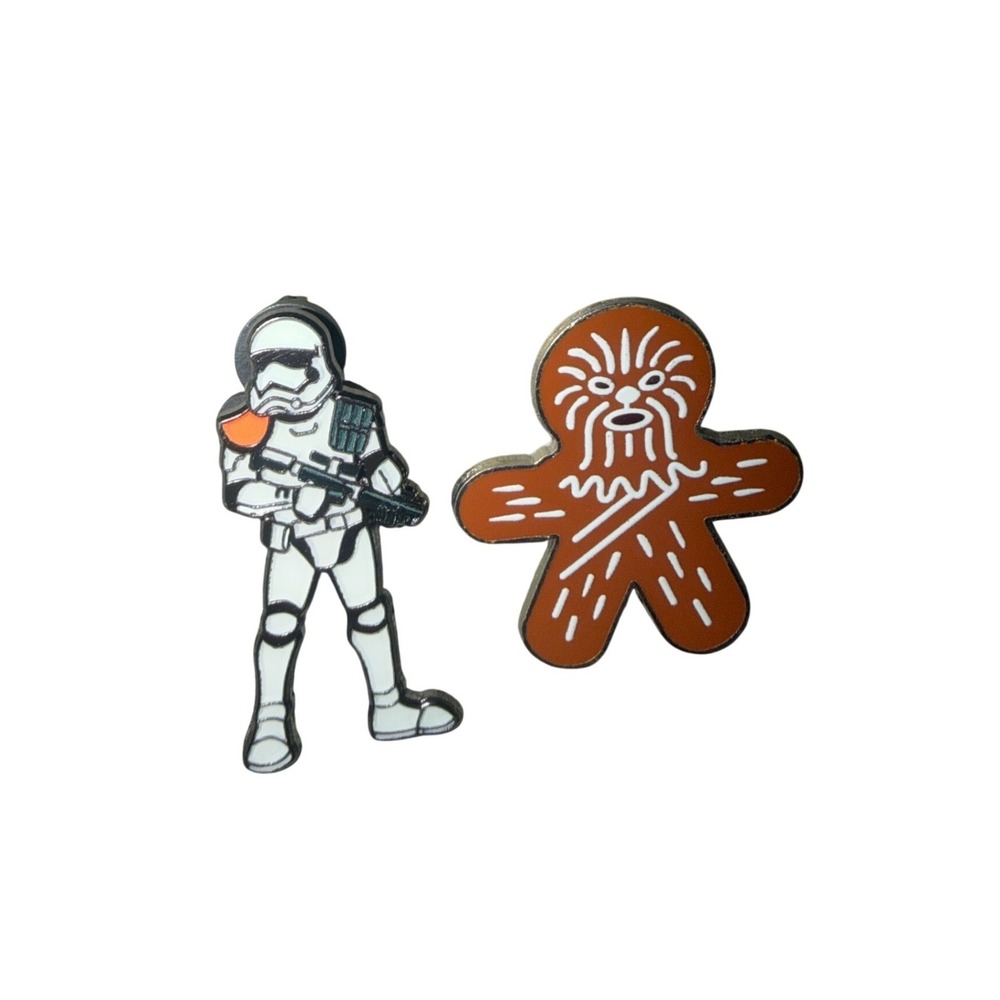 Disney Star Wars Chewbacca Gingerbread Stormtrooper Exclusive Pin Lot